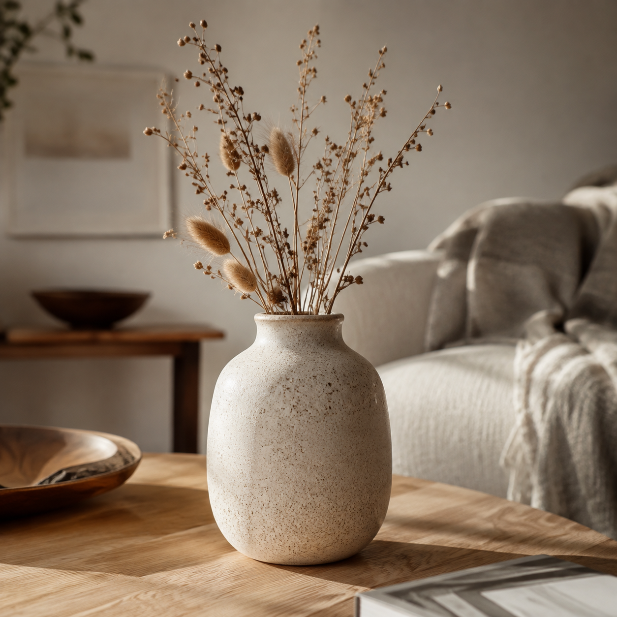 Caths Direct Vase décoratif en grès, 30 cm